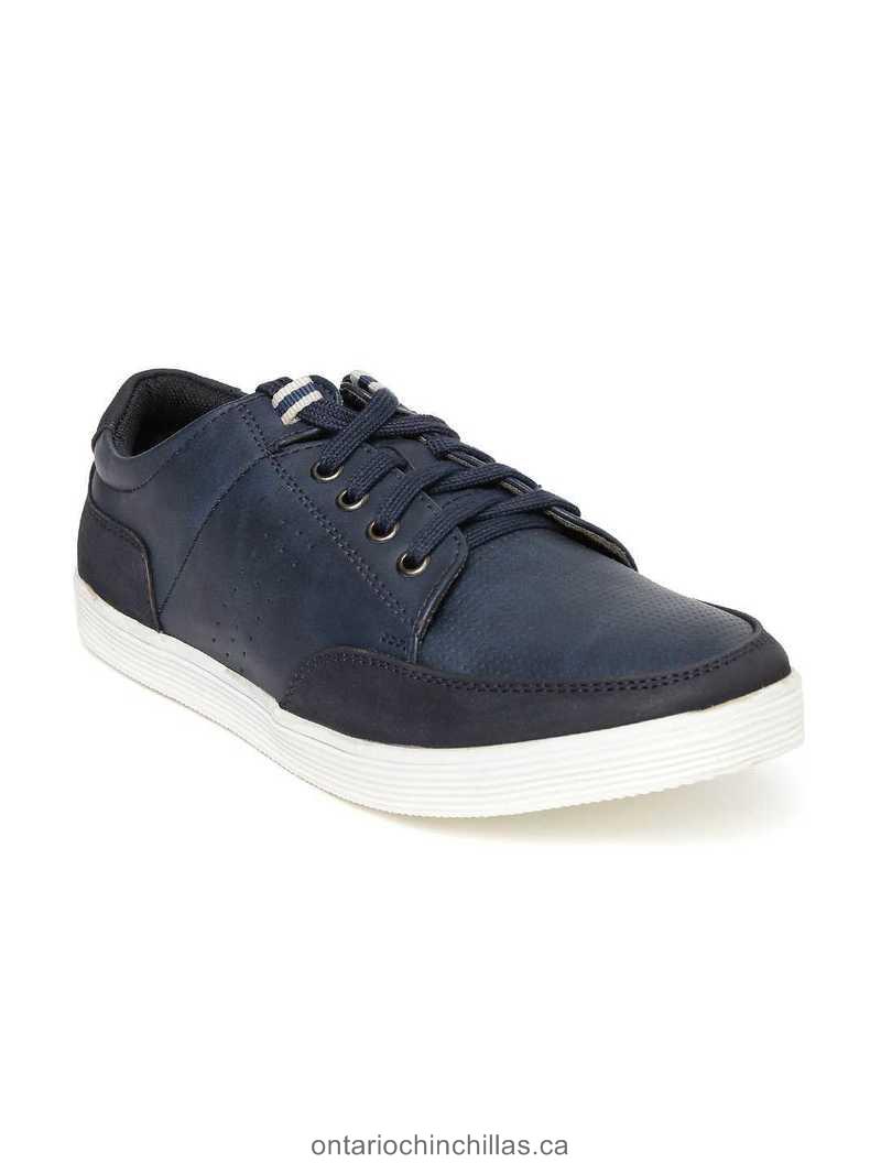 Buy Excellent Shoe Bata Men Navy Solid Stannis Sneakers - Authentic Canada Shoe Shop