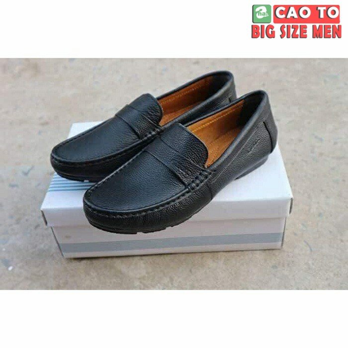  GiÃ y lÆ°á»i Geox da Black bigsize 