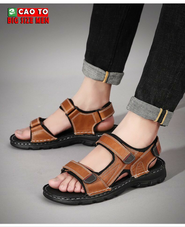 giày sandal nâu size 45 46 47 48 49