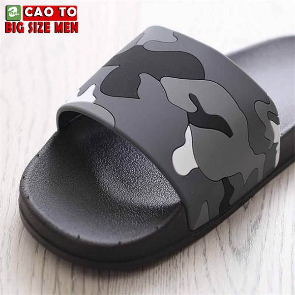 Dép Quai Ngang Camo Big Size Đen Trắng 5