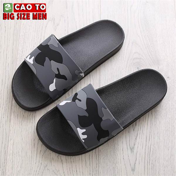 Dép Quai Ngang Camo Big Size Đen Trắng 8